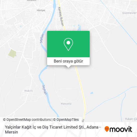Yalçinlar Kağit İç ve Diş Ticaret Limited Şti. harita