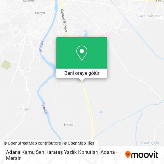 Adana Kamu Sen Karataş Yazlık Konutları harita