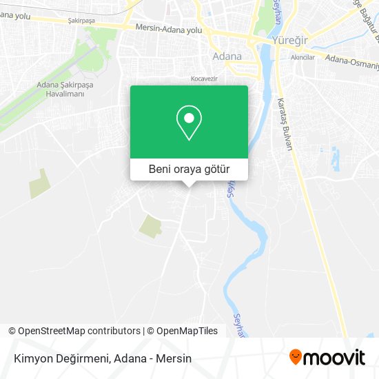 Kimyon Değirmeni harita