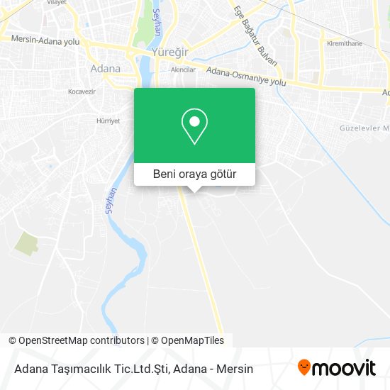 Adana Taşımacılık Tic.Ltd.Şti harita