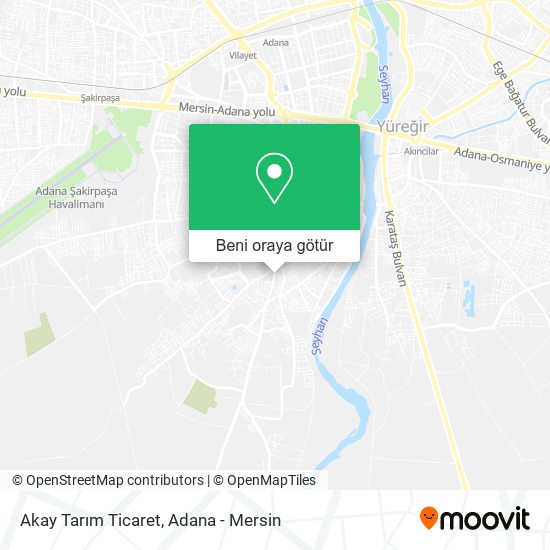Akay Tarım Ticaret harita