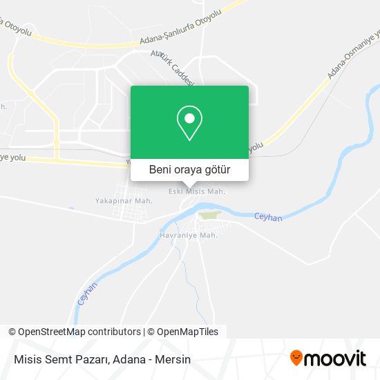 Misis Semt Pazarı harita