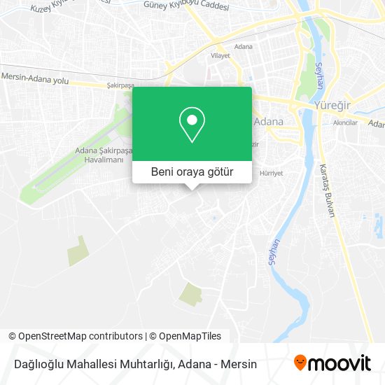 Dağlıoğlu Mahallesi Muhtarlığı harita