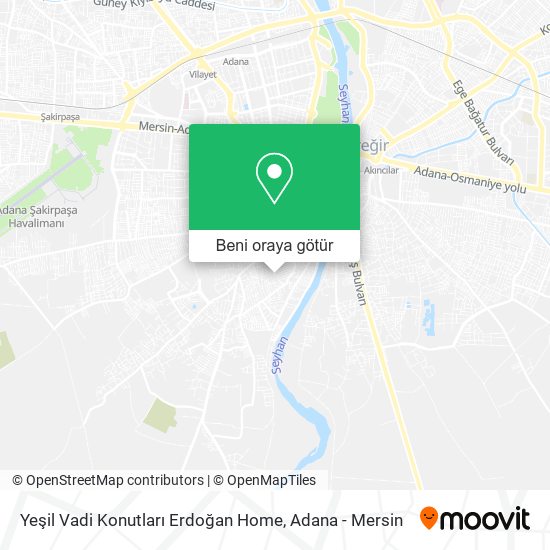 Yeşil Vadi Konutları Erdoğan Home harita