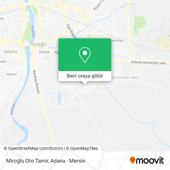 Miroğlu Oto Tamir harita