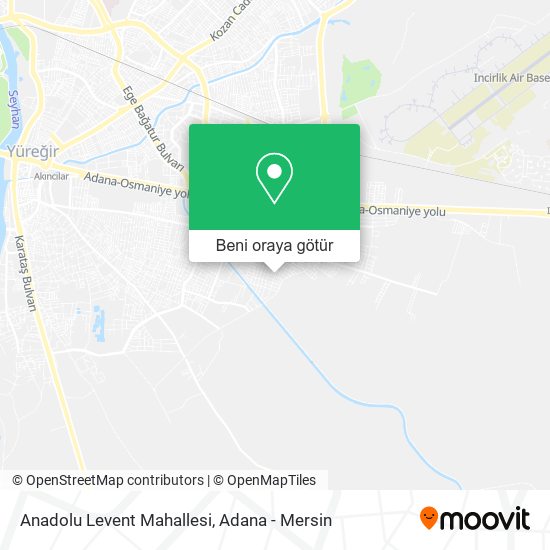 Anadolu Levent Mahallesi harita
