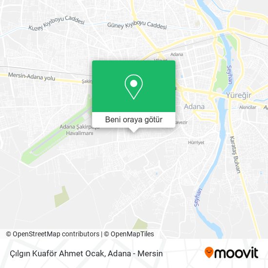 Çılgın Kuaför Ahmet Ocak harita