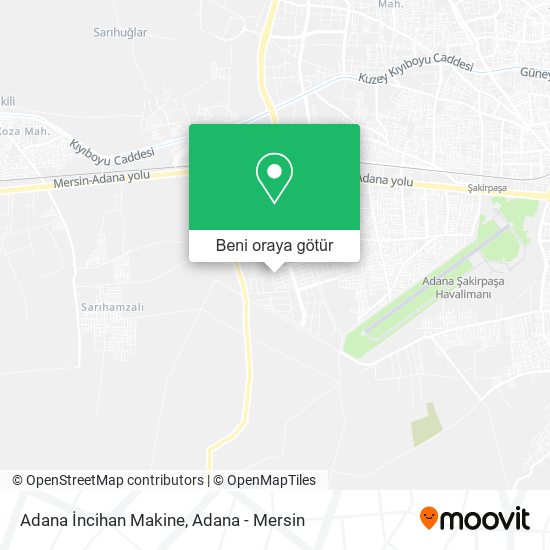 Adana İncihan Makine harita