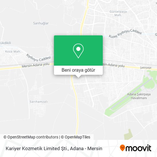 Kariyer Kozmetik Limited Şti. harita