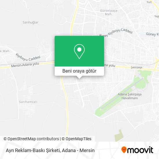 Ayn Reklam-Baskı Şirketi harita