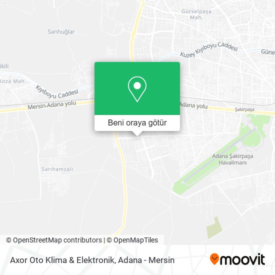 Axor Oto Klima & Elektronik harita
