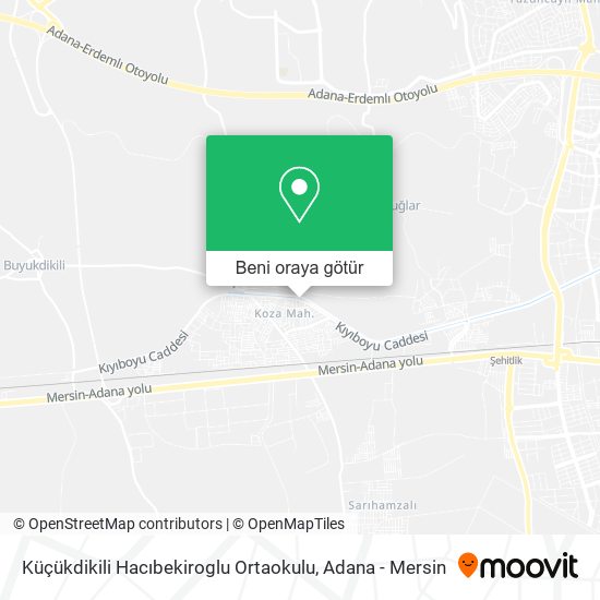 Küçükdikili Hacıbekiroglu Ortaokulu harita