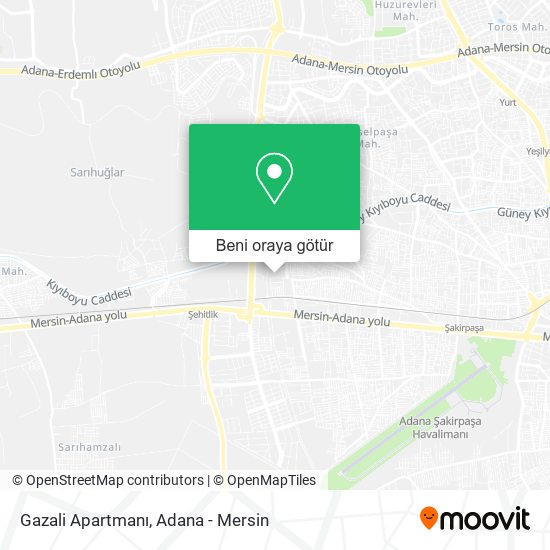Gazali Apartmanı harita