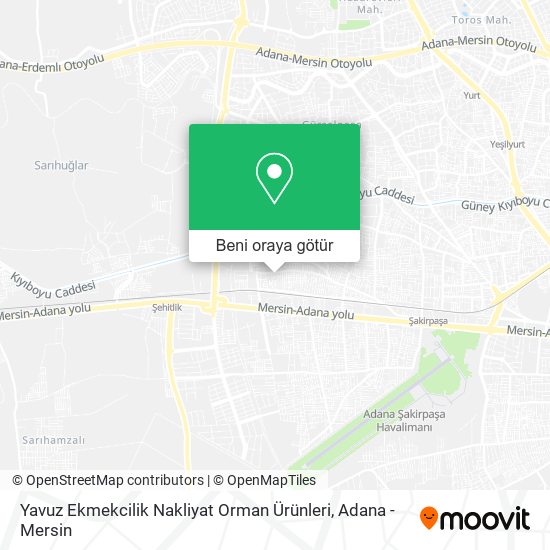 Yavuz Ekmekcilik Nakliyat Orman Ürünleri harita
