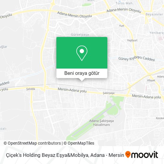 Çiçek's Holding Beyaz Eşya&Mobilya harita