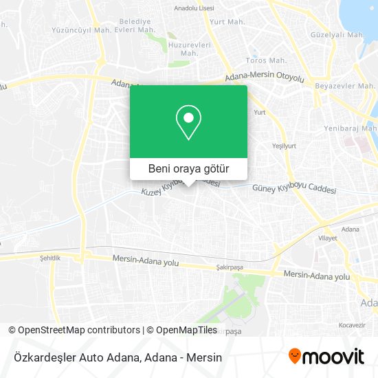 Özkardeşler Auto Adana harita