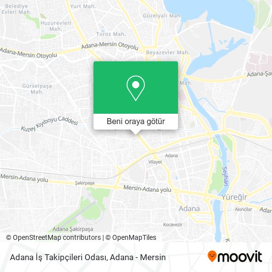 Adana İş Takipçileri Odası harita