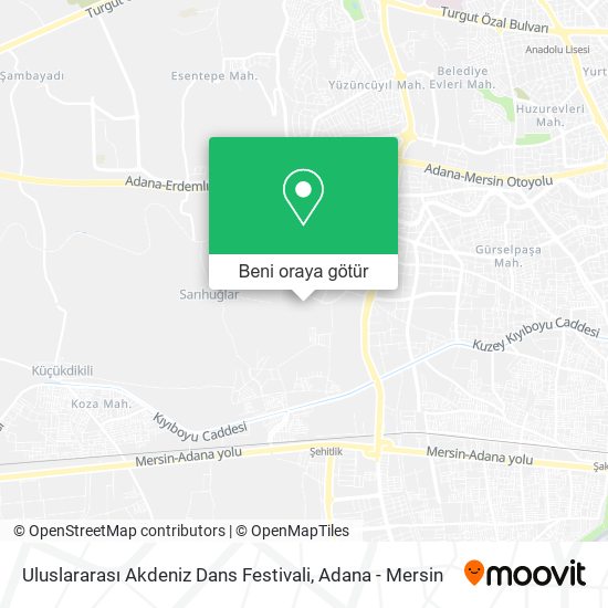 Uluslararası Akdeniz Dans Festivali harita