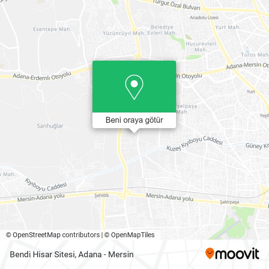 Bendi Hisar Sitesi harita