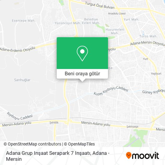 Adana Grup Inşaat Serapark 7 Inşaatı harita