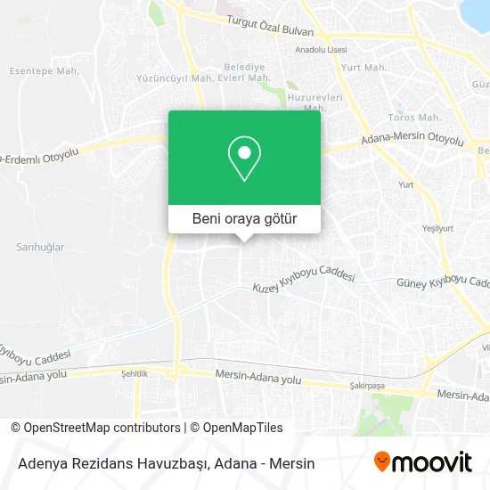 Adenya Rezidans Havuzbaşı harita