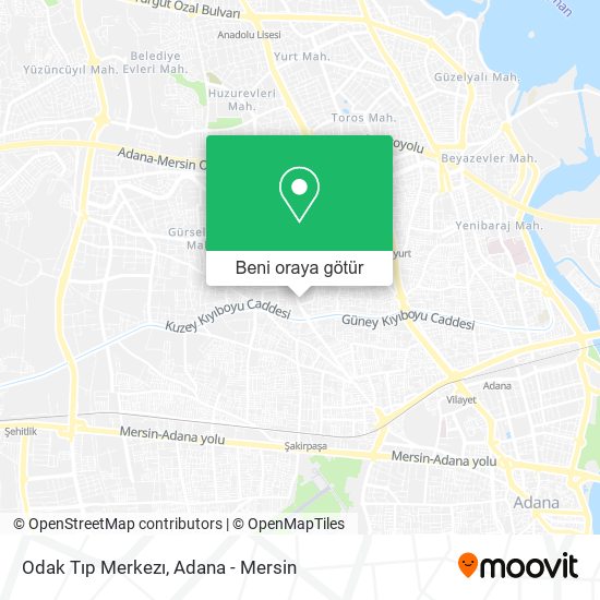 Odak Tıp Merkezı harita