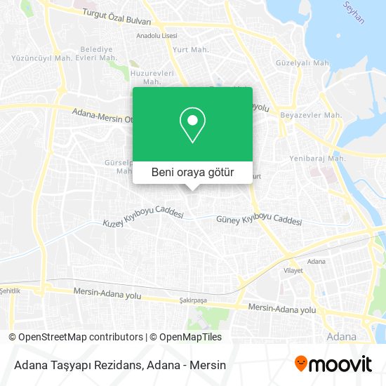 Adana Taşyapı Rezidans harita
