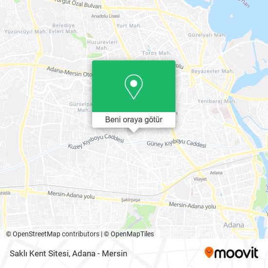 Saklı Kent Sitesi harita