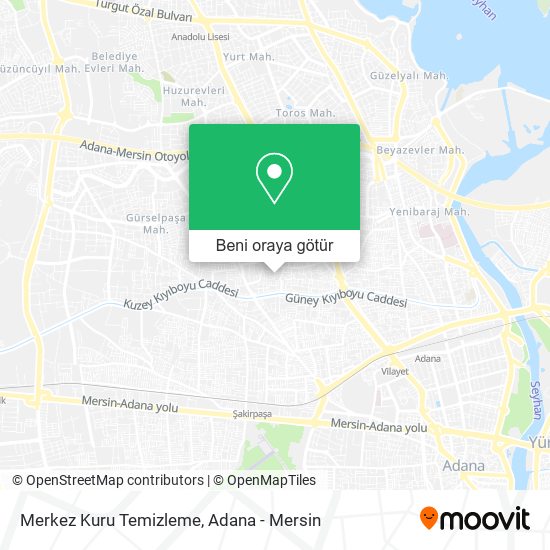Merkez Kuru Temizleme harita
