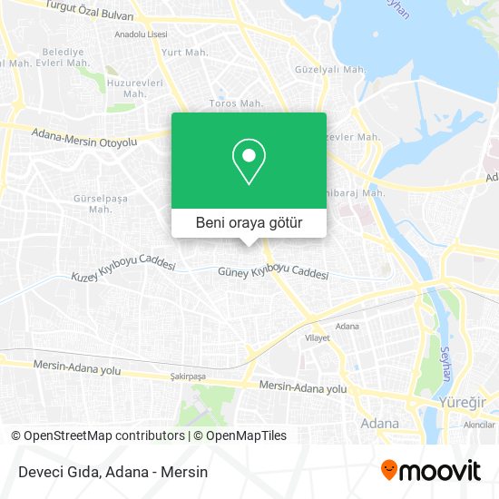 Deveci Gıda harita