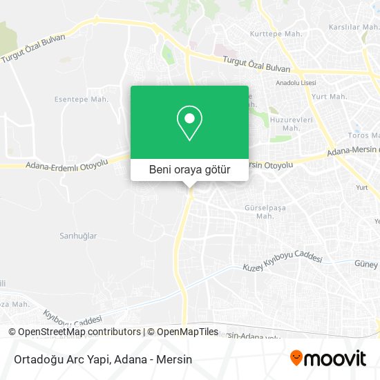 Ortadoğu Arc Yapi harita