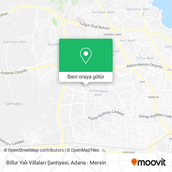 Billur Yalı Villaları Şantiyesi harita