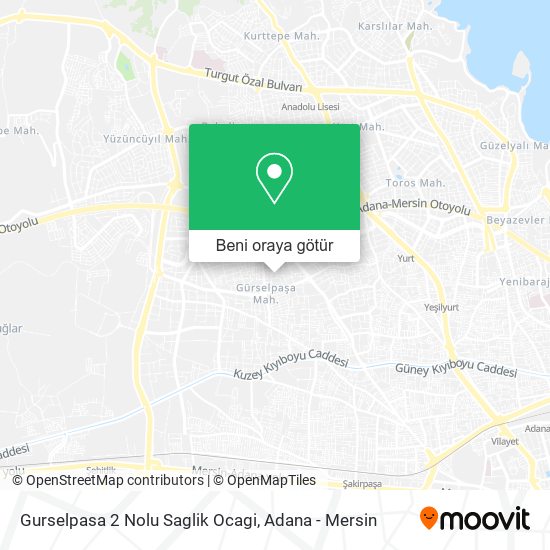Gurselpasa 2 Nolu Saglik Ocagi harita