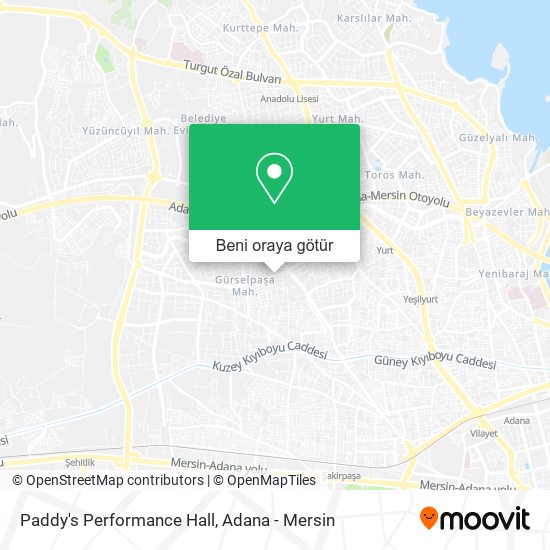 Paddy's Performance Hall harita