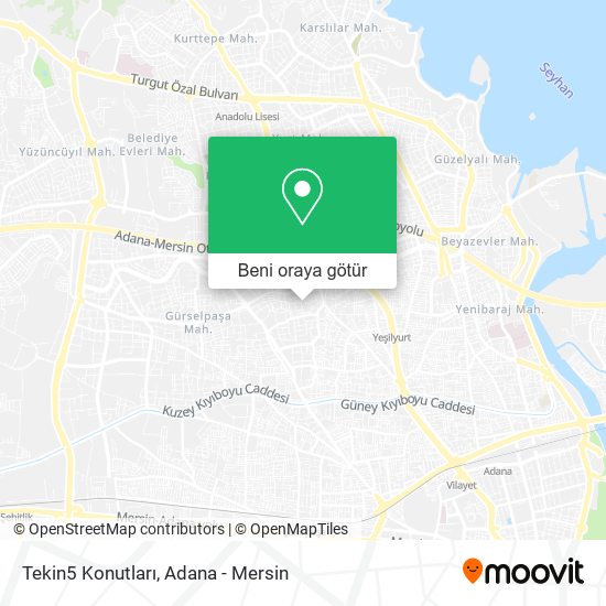 Tekin5 Konutları harita