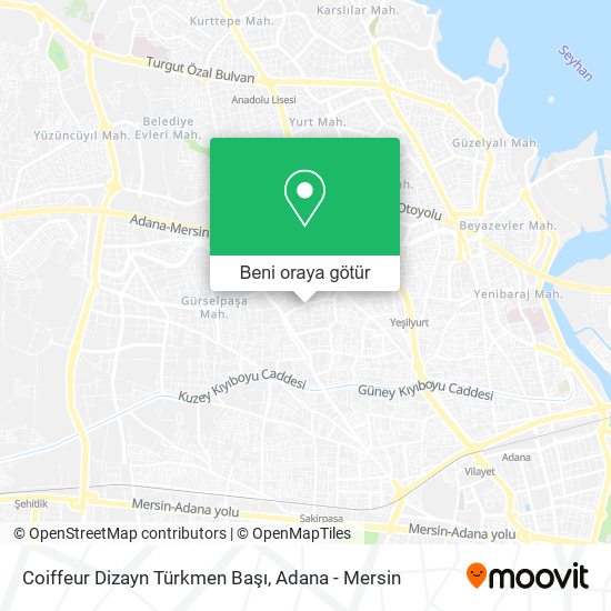 Coiffeur Dizayn Türkmen Başı harita