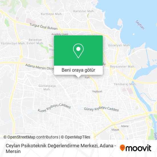 Ceylan Psikoteknik Değerlendirme Merkezi harita