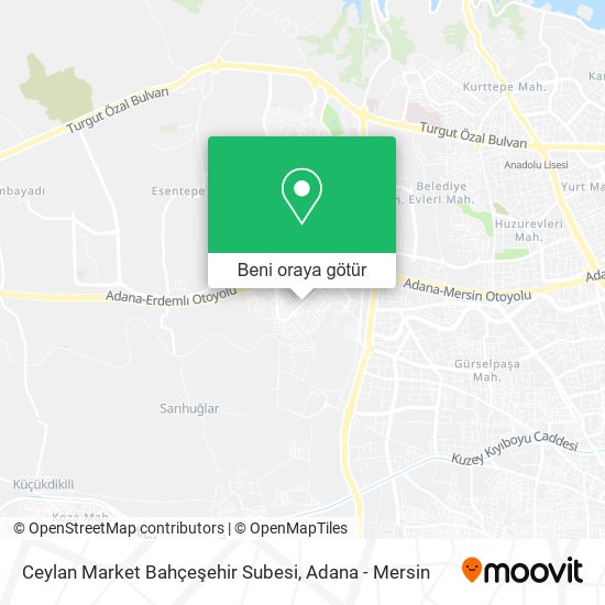 Ceylan Market Bahçeşehir Subesi harita