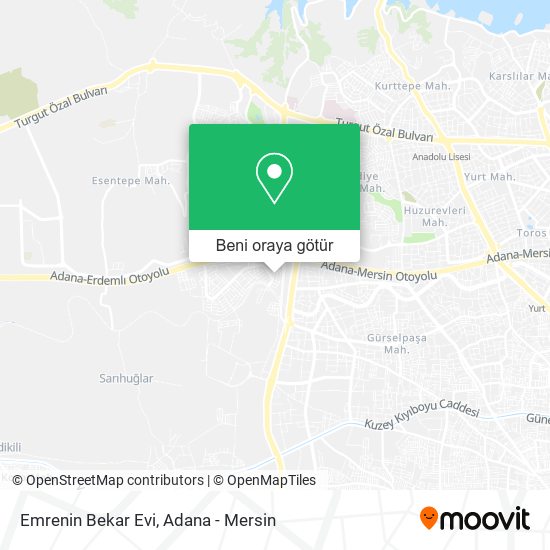 Emrenin Bekar Evi harita