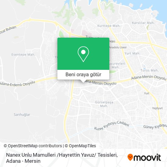 Nanex Unlu Mamulleri /Hayrettin Yavuz/ Tesisleri harita
