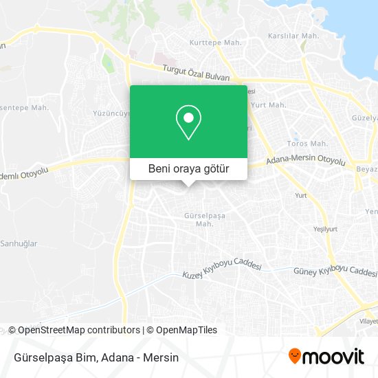 Gürselpaşa Bim harita