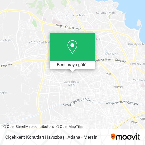Çiçekkent Konutları Havuzbaşı harita