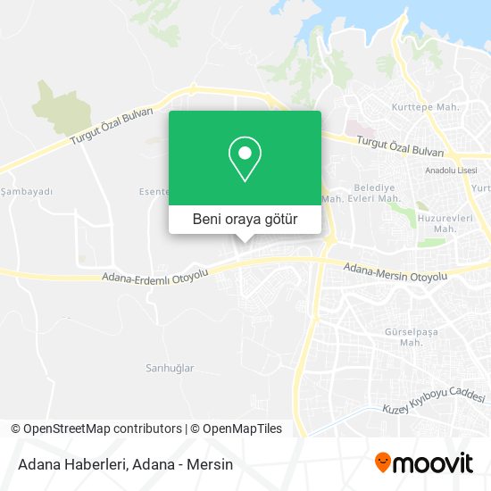 Adana Haberleri harita