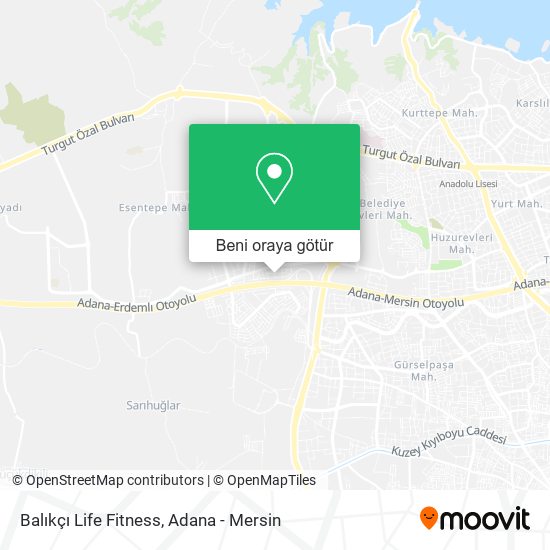 Balıkçı Life Fitness harita