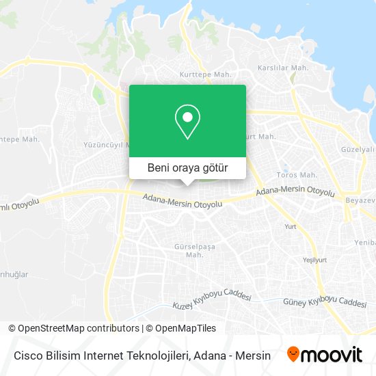 Cisco Bilisim Internet Teknolojileri harita