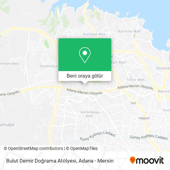 Bulut Demir Doğrama Atölyesi harita