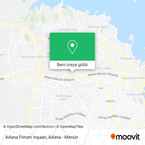 Adana Forum Inşaatı harita