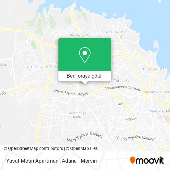 Yusuf Metin Apartmani harita