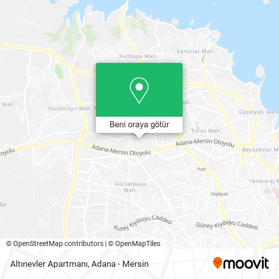 Altınevler Apartmanı harita