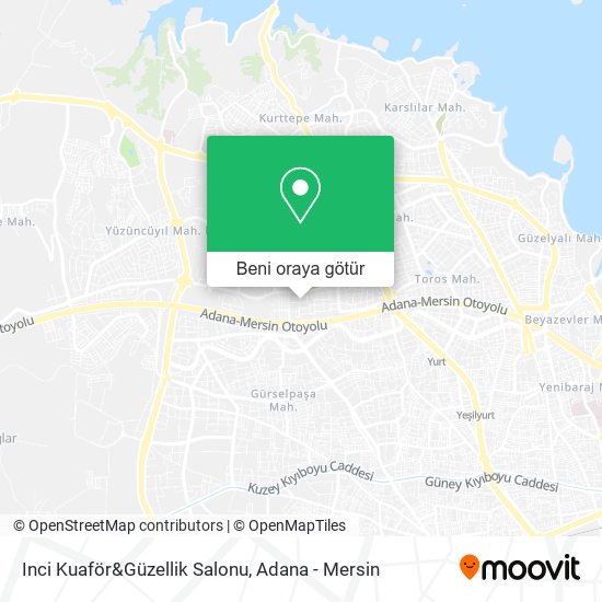 Inci Kuaför&Güzellik Salonu harita
